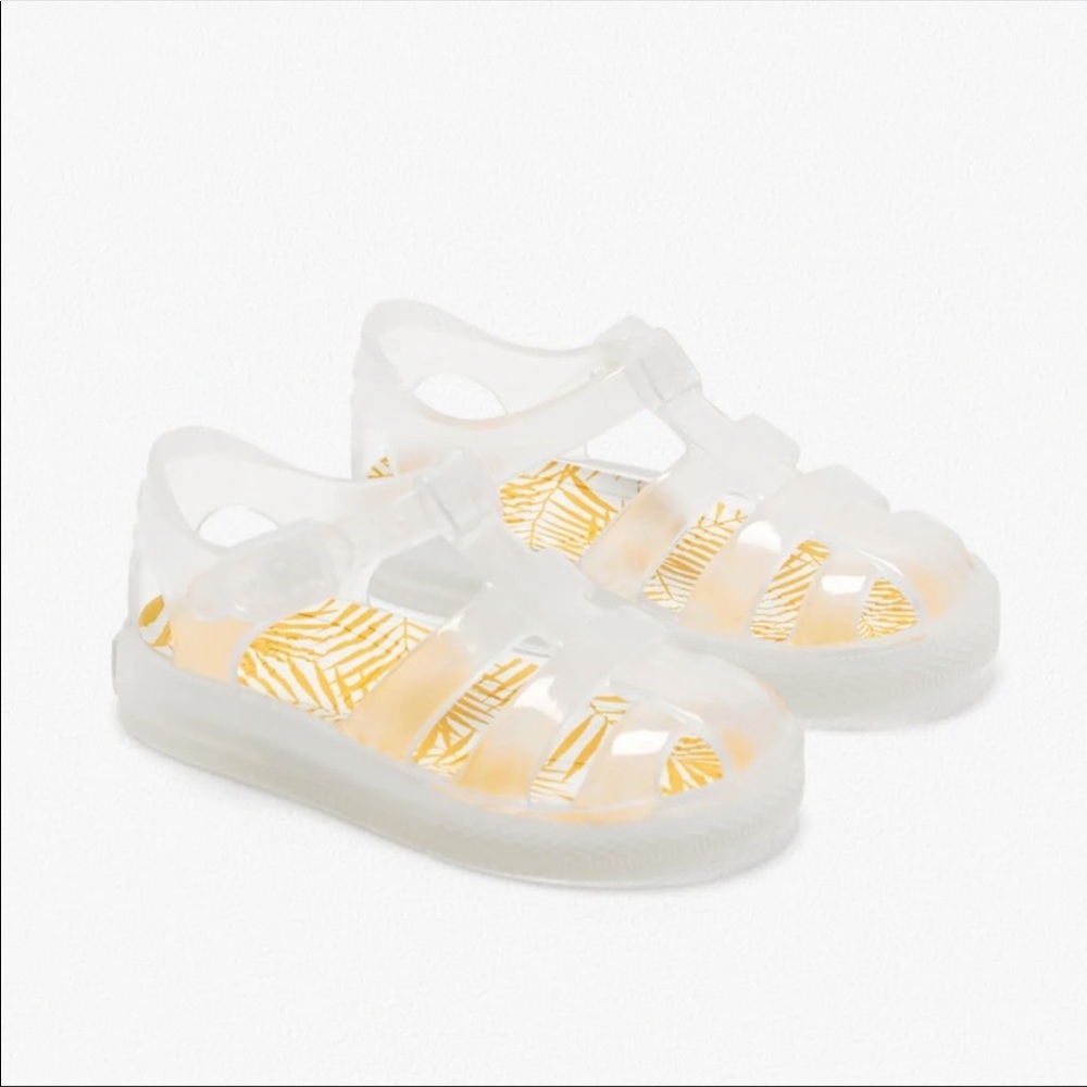 Zara Clear Fisherman Sandal Size 22